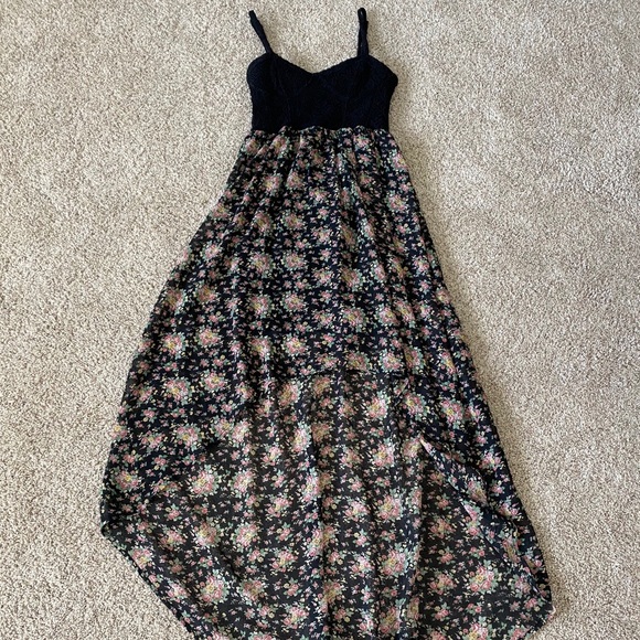 American Rag high low black floral dress size small - Picture 3 of 7